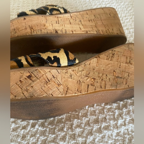 Animal print cork wedges - Picture 4 of 4
